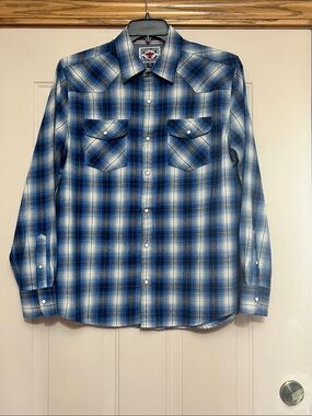 Flag & Anthem Desert Son plaid shirt.